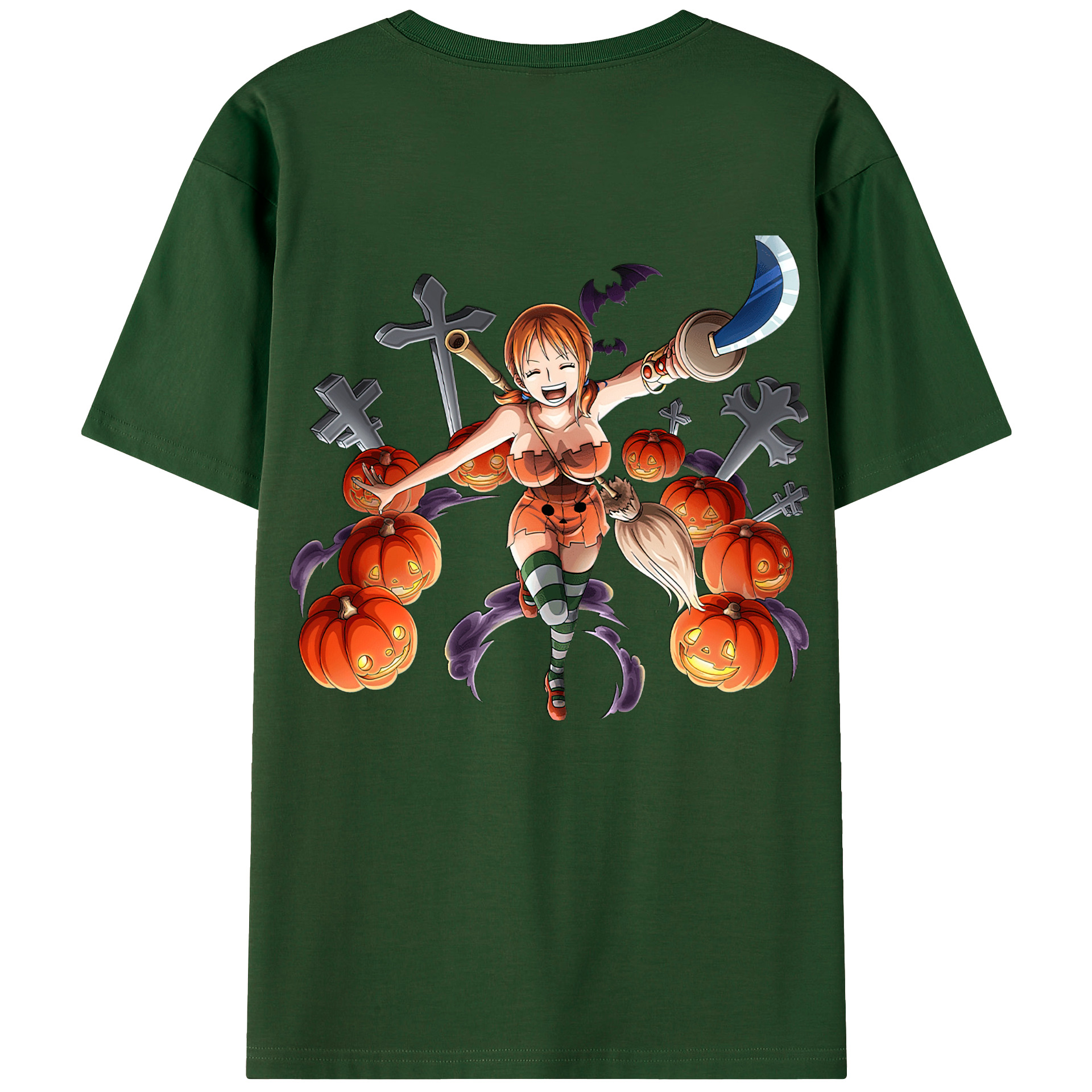ワンピース ナミ ONE PIECE Nami 綿100％半袖Tシャツ（背面プリント）